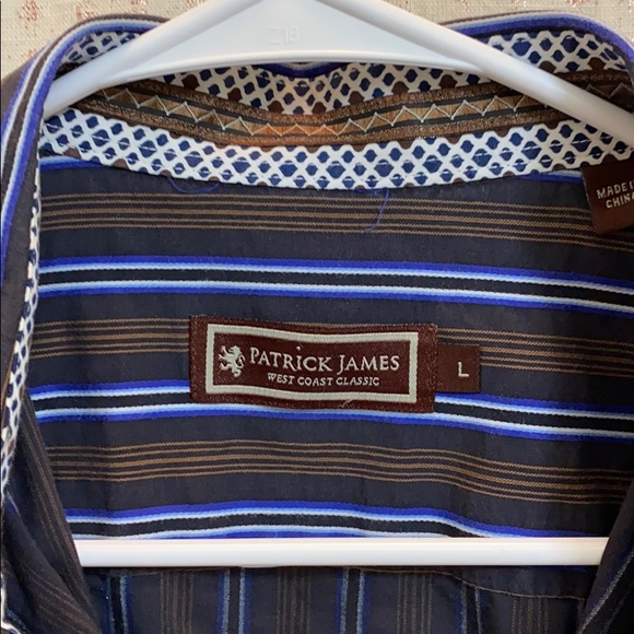 Men’s Multicolor Striped Button Down - Picture 2 of 6